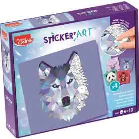   MAPED CREATIV Kreatív matricás készlet, állatok, MAPED CREATIV "Sticker' Art"