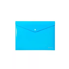   PANTA PLAST Irattartó tasak, A4, PP, patentos, PANTA PLAST, neon kék