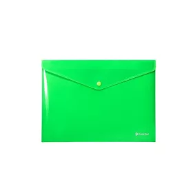   PANTA PLAST Irattartó tasak, A4, PP, patentos, PANTA PLAST, neon zöld