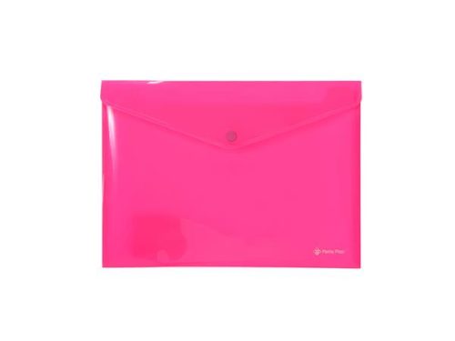 PANTA PLAST Irattartó tasak, A4, PP, patentos, PANTA PLAST, neon pink