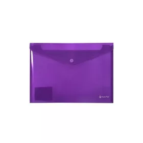   PANTA PLAST Irattartó tasak, A4, PP, patentos, PANTA PLAST, neon lila