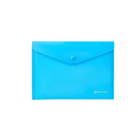   PANTA PLAST Irattartó tasak, A5, PP, patentos, PANTA PLAST, neon kék