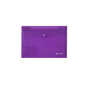   PANTA PLAST Irattartó tasak, A5, PP, patentos, PANTA PLAST, neon lila