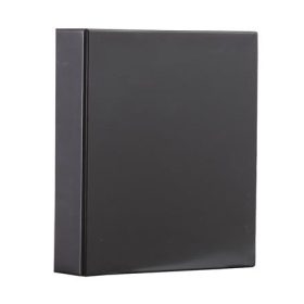   PANTA PLAST Gyűrűs könyv, panorámás, 4 gyűrű, 80 mm, A4, PVC, PANTA PLAST, fekete