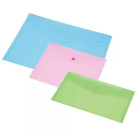   PANTA PLAST Irattartó tasak, A5, PP, patentos, 160 mikron, PANTA PLAST, pasztell rózsaszín
