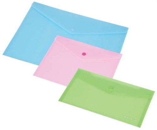 PANTA PLAST Irattartó tasak, 250x140 mm, PP, patentos, 160 mikron, PANTA PLAST, pasztellkék