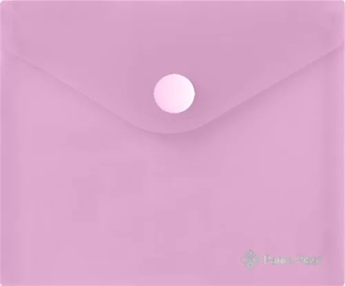 PANTA PLAST Irattartó tasak, A6, PP, patentos, 160 mikron, PANTA PLAST, pasztell rózsaszín