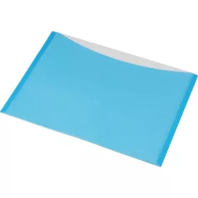   PANTA PLAST Irattartó tasak, A4, PP, patentos, két zsebes, 200 mikron, PANTA PLAST, kék