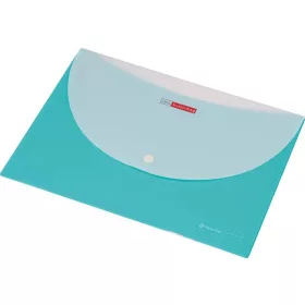   PANTA PLAST Irattartó tasak, A4, PP, patentos, két zsebes, 200 mikron, PANTA PLAST, zöld