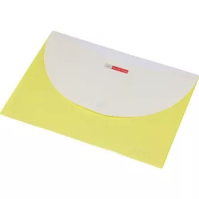   PANTA PLAST Irattartó tasak, A4, PP, patentos, két zsebes, 200 mikron, PANTA PLAST, sárga