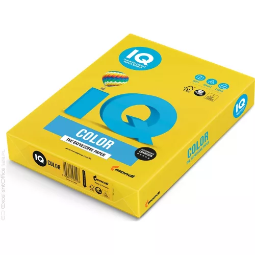 Másolópapír, színes, A4, 80g. IQ IG50 500ív/csomag, intenzív mustársárga