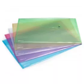   RAPESCO Irattartó tasak, A3, PP, patentos, RAPESCO, vegyes színek