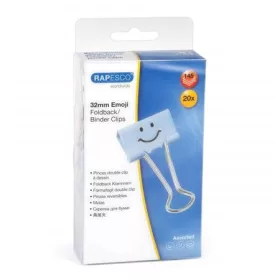   RAPESCO Bindercsipesz, 32 mm, "Fun", RAPESCO, világoskék