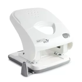   RAPESCO Lyukasztó, kétlyukú, 40 lap, könnyített lyukasztás, antibakteriális, RAPESCO "ECO X5", fehér
