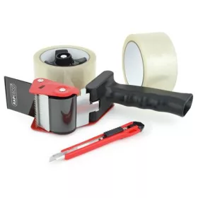   RAPESCO Csomagzáró gép, kézi, RAPESCO "960", 2 db csomagolószalaggal, 1 db késsel