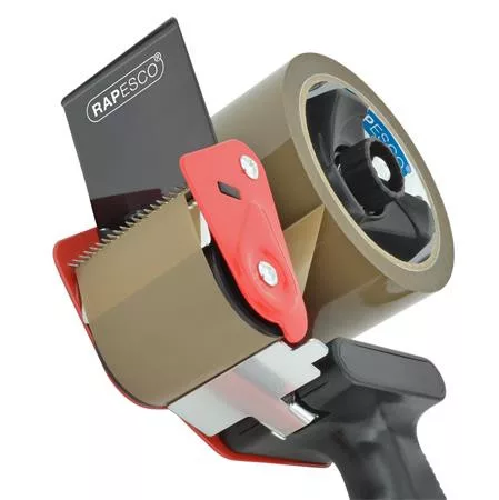 RAPESCO Csomagzáró gép, RAPESCO "Germ-Savvy® 960", 5 db barna csomagolószalaggal, 1 db késsel