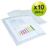 RAPESCO Irattartó tasak, A4+, PP, patentos, RAPESCO "Eco", áttetsző