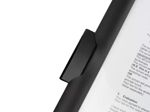 RAPESCO Gyorsfűző, klipes, PP, A4, RAPESCO "Eco GRS Recycled", fekete