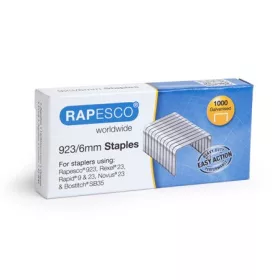 RAPESCO Tűzőkapocs, erős, 23/6, horganyzott, RAPESCO