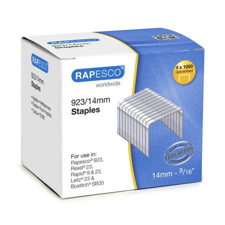 RAPESCO Tűzőkapocs, 923/14, horganyzott, RAPESCO