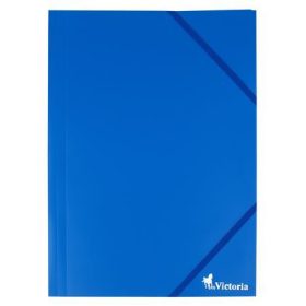   VICTORIA OFFICE Gumis mappa, 15 mm, PP, A4, VICTORIA OFFICE, kék