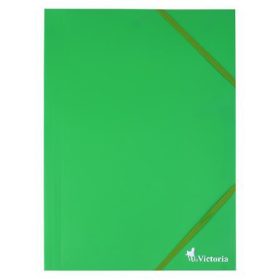   VICTORIA OFFICE Gumis mappa, 15 mm, PP, A4, VICTORIA OFFICE, zöld