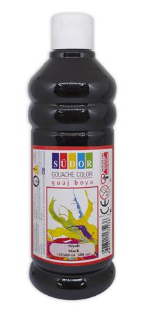 SUDOR Tempera, 500 ml, Südor, fekete