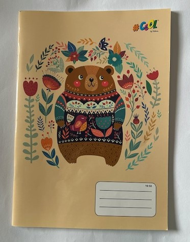 Füzet, tűzött, A5, vonalas, 32 lap, 2. osztály, COOL by Victoria , "Cute bears", "16-32" UTOLSÓ DARAB