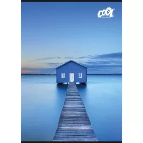   COOL BY VICTORIA Füzet, tűzött, A4, kockás, 32 lap, COOL BY VICTORIA "Silent Blue", "87-32"