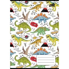   COOL BY VICTORIA Füzet, tűzött, A5, vonalas, 32 lap, 1. osztály, COOL BY VICTORIA "Dinosaurus world", "14-32"