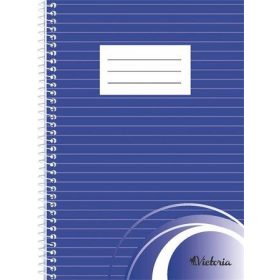   VICTORIA PAPER Spirálfüzet, A5, vonalas, 70 lap, VICTORIA PAPER