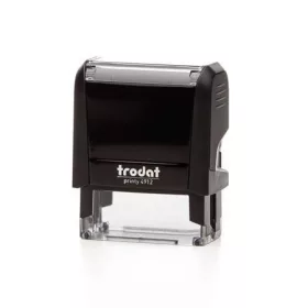   TRODAT Bélyegző, TRODAT "Printy 4912", fekete ház, kék párnával