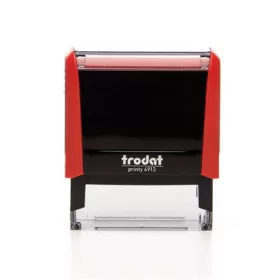   TRODAT Bélyegző, TRODAT "Printy 4913", piros ház, fekete párnával
