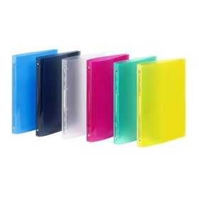   VIQUEL Gyűrűs könyv, 4 gyűrű, 25 mm, A4, PP, VIQUEL "Propyglass", vegyes szín