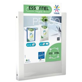   VIQUEL Gyűrűs könyv, panorámás, 4 gyűrű, 25 mm, A4, PP, VIQUEL "Essentiel Perso", fehér