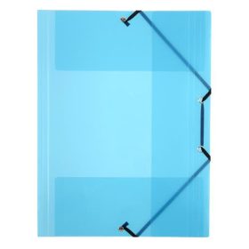   VIQUEL Gumis mappa, 15 mm, PP, A4, VIQUEL "Propyglass", kék