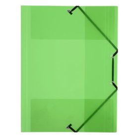  VIQUEL Gumis mappa, 15 mm, PP, A4, VIQUEL "Propyglass", zöld