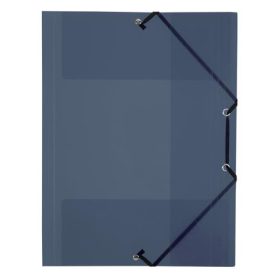   VIQUEL Gumis mappa, 15 mm, PP, A4, VIQUEL "Propyglass", füstszínű