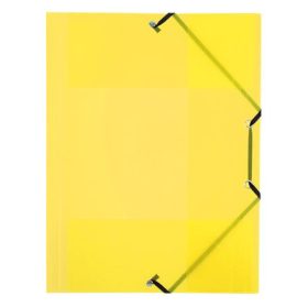   VIQUEL Gumis mappa, 15 mm, PP, A4, VIQUEL "Propyglass", sárga