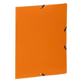   VIQUEL Gumis mappa, 15 mm, PP, A4, VIQUEL "Essentiel", narancssárga