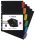 VIQUEL Regiszter, műanyag, A4 Maxi, 6 részes, VIQUEL "Rainbow Class", fekete