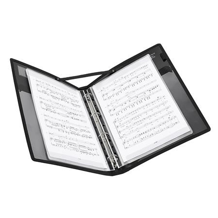 VIQUEL Kottatartó, 4 gyűrűs, 25 mm, A4, PP, VIQUEL "Vocalyz Adagio", fekete