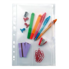   VIQUEL Genotherm, lefűzhető, cipzáras, A4, 200 mikron, víztiszta, 2 részes, VIQUEL