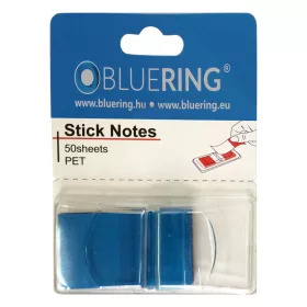 Jelölőcímke 25x45mm, 50lap, műanyag Bluering® kék