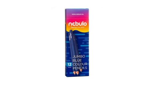 Színes ceruza jumbo háromszög Nebulo vastag kék