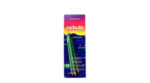 Színes ceruza jumbo háromszög Nebulo vastag zöld