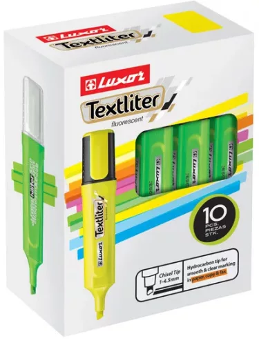Szövegkiemelő 1-4,5 mm Luxor Textliter sárga