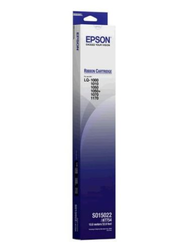 EPSON S015022 Festékszalag LQ 1000, 1010, 1050+ nyomtatókhoz, EPSON, 7754, fekete