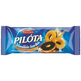   GYŐRI Vaníliás karika, 150 g, GYŐRI " Pilóta", étcsokoládés
