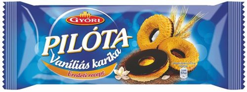 GYŐRI Vaníliás karika, 150 g, GYŐRI " Pilóta", étcsokoládés